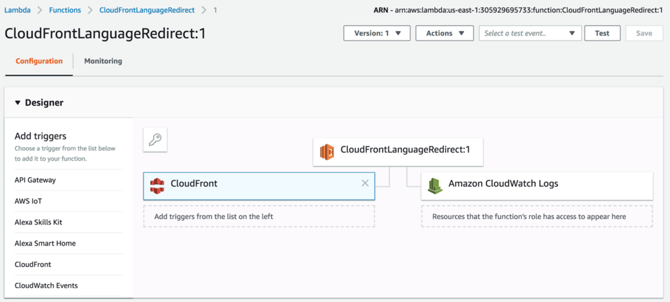 Cloudfront Language Redirect