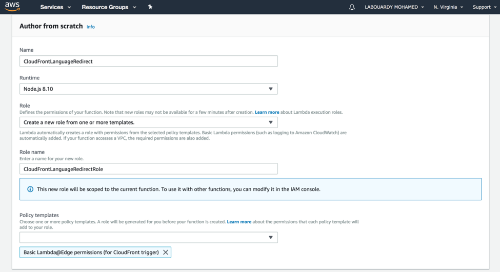 Lambda Policy Template